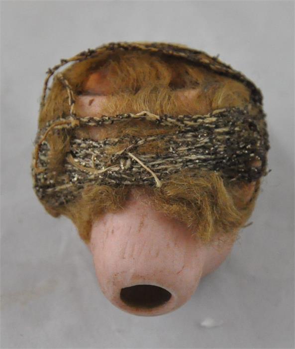 A signed dolls head, together with a collection of miniature dolls and doll's glass eyes. (qty) - Image 3 of 3