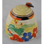 Clarice Cliff for Newport Pottery, an Alton beehive honey pot, Fantasque Bizarre and Wilkinson Royal