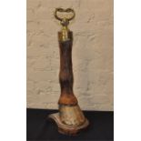 ***REOFFER IN DERBY AUGUST SALE £40/£60***  A late 19th century taxidermy horse's leg doorstop,