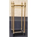 ***REOFFER IN DERBY AUGUST SALE £20/£30***  A brass four section umbrella stand, 20th century, of