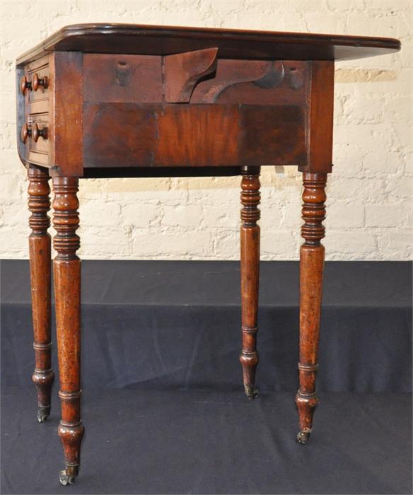***REOFFER IN DERBY AUGUST SALE £40/£60***  A mahogany Sutherland table, fitted two drawers, - Image 3 of 4
