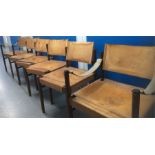 ***REOFFER IN DERBY AUGUST SALE £300/£400***  A set of six mid century Danish rosewood chairs with