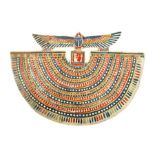 Egyptian Cartonnage Wesekh Collar, C. 664 - 332 BC. Egyptian Antiquities