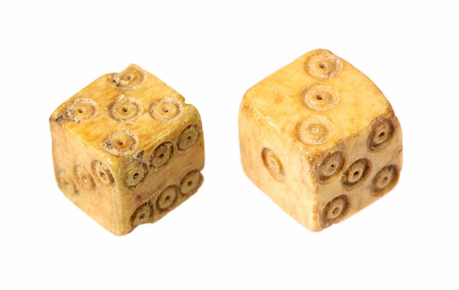 Roman Bone Dice Pair, 1st-4th century AD