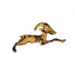 Egyptian Gold Leaping Ibex Amulet, Late Period, C. 664 - 332 BC.