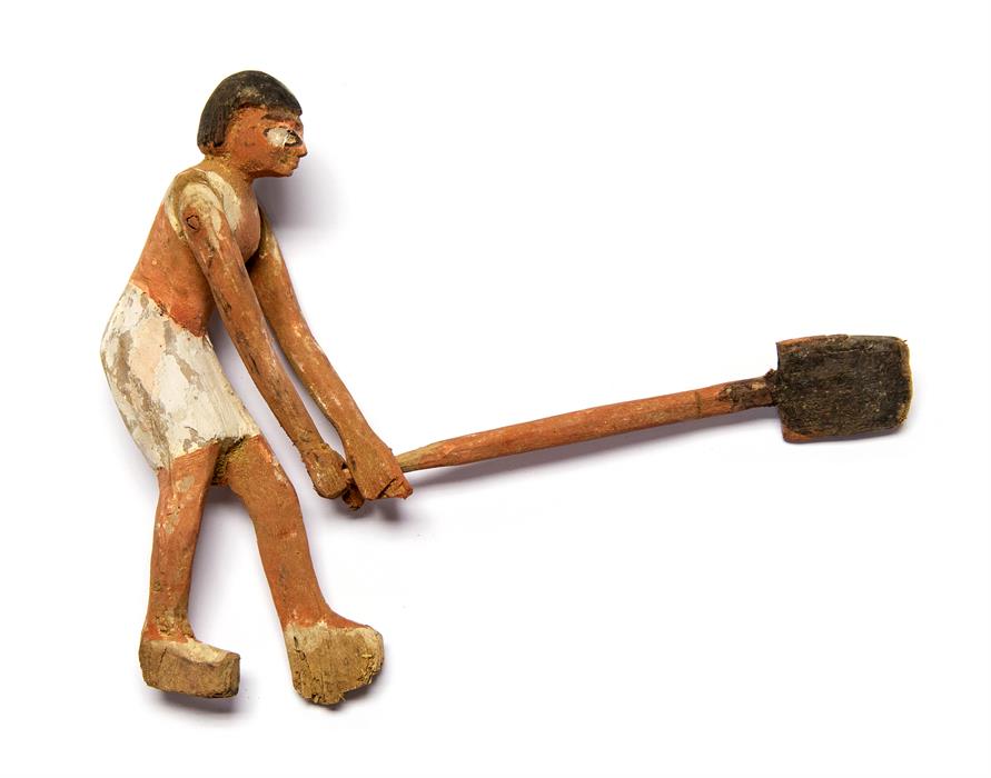 Egyptian Wooden Tomb Worker Statuette, Middle Kingdom, 2050-1710 BC - Image 2 of 3