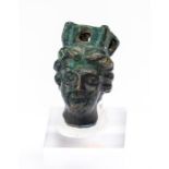 Roman Bronze Scale Weight in the Form of a Goddess, C. 2nd - 3rd Century AD.