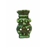 Egyptian Faience Bes Amulet, Ptolemaic Period, C. 332 - 30 BC.