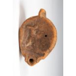 Roman Decorated Terracotta Oil Lamp circa 1st -2nd century AD. From the Romano Greek influenced