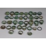 Collection of Roman Bronze Rings, C. 4th - 5th Century AD.