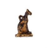 Egyptian Gold Cat Amulet, Late Period, C. 664 - 332 BC.