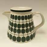 A Melitta German teapot, circa 1960s,