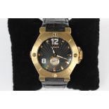A gents Renato yellow metal wristwatch,