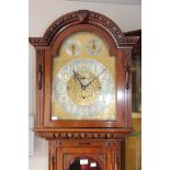 A traditional eight day longcase clock