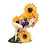 Carlton ware limited edition 226/600 'The Carlton Girl Sunflower',