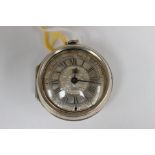 James Markwick, London, a William III silver pair case pocket watch, circa 1695,