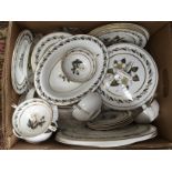 Extensive Royal Worcester Bernina pattern dinner service, to include plates, serving dishes,