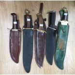 Four Hunting Knives