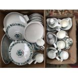 A Midwinter part dinner service and coffee wares (2 boxes)