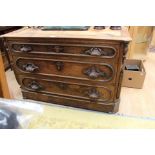 A 19th Century French oak three drawer chest,