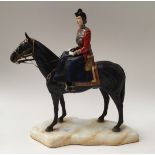 A Michael Sutty model number 45 of H M Queen Elizabeth 1977 Silver Jubilee on horseback,