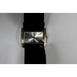 A ladies 'Guess' leather strap wrist watch,