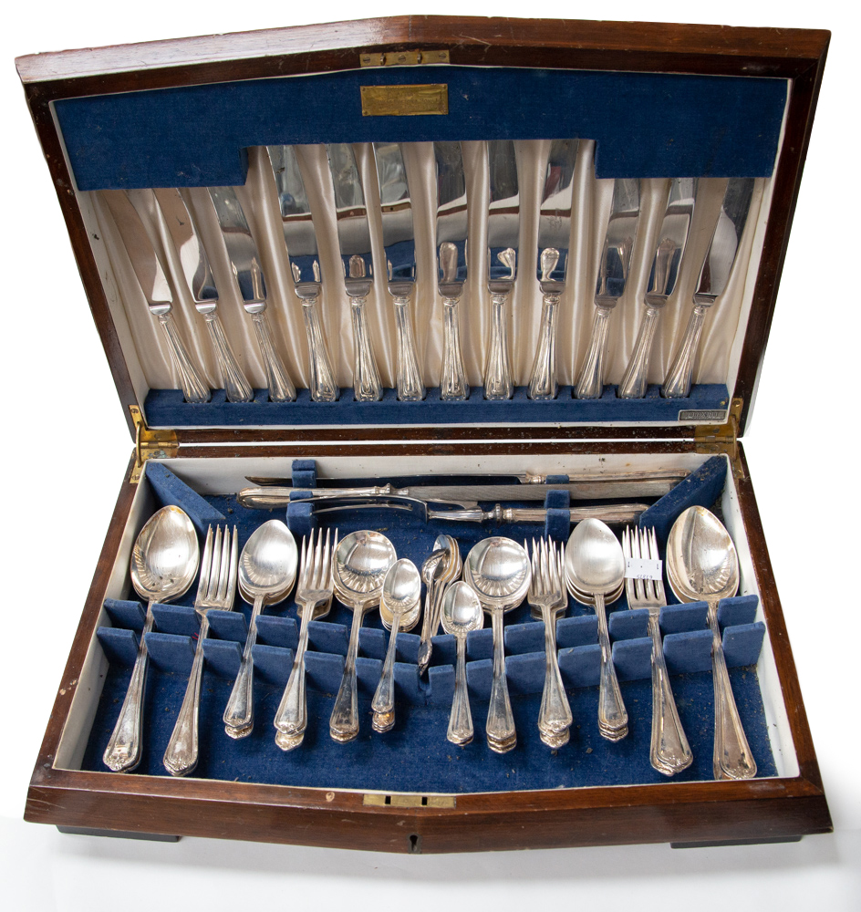 A Canteen of Silver Plated Cutlery.