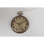 A continental .900 silver pocket watch, Chronometer Zone, Art Deco style, 46.