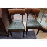 Eight William IV bar back chairs