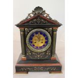 James and Co, marble and gilt mounted mantle clock,