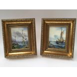 Pair of Stefan Nowacki plaques,