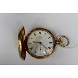 Barraud, London, a mid 19th Century open faced key wind full hunter pocket watch,