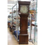 A George III oak eight day longcase clock,