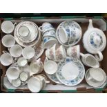 Four 19th Century Crown Chelsea, coffee cans and saucers,