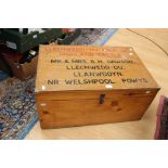 Wooden trunk,