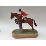 A Royal Worcester limited edition 332/500 Foxhunter and Lt Col H.M. Llewellyn C.B.E.