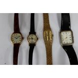 A collection of dress watches, gilt metal,
