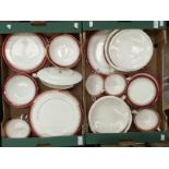 An Aynsley Durham 1646 part dinner service, including tureens, meat plate, soup bowls,