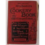 An 1895 edition of 'Mrs Beetons Cookery Book' with engravings and coloured plates