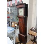 A 19th Century 30 hour longcase clock, with a white enamel dial,