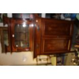 An Arts and Crafts, Glasgow style mahogany and inlaid side cabinet, by James Shoolbred & Co.