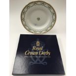 A Royal Crown Derby boxed "Titanic" pattern cabinet plate.