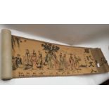Oriental procession scroll