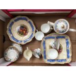 Radfords at Fenton part coffee set, Booths ware, etc,