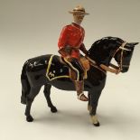 Beswick Canadian Mountie (signs of restoration)