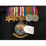 WW2 British Medal Group to Lance Corporal Ron Barton, ex fitter on Lancasters, 617 Squadron RAF.