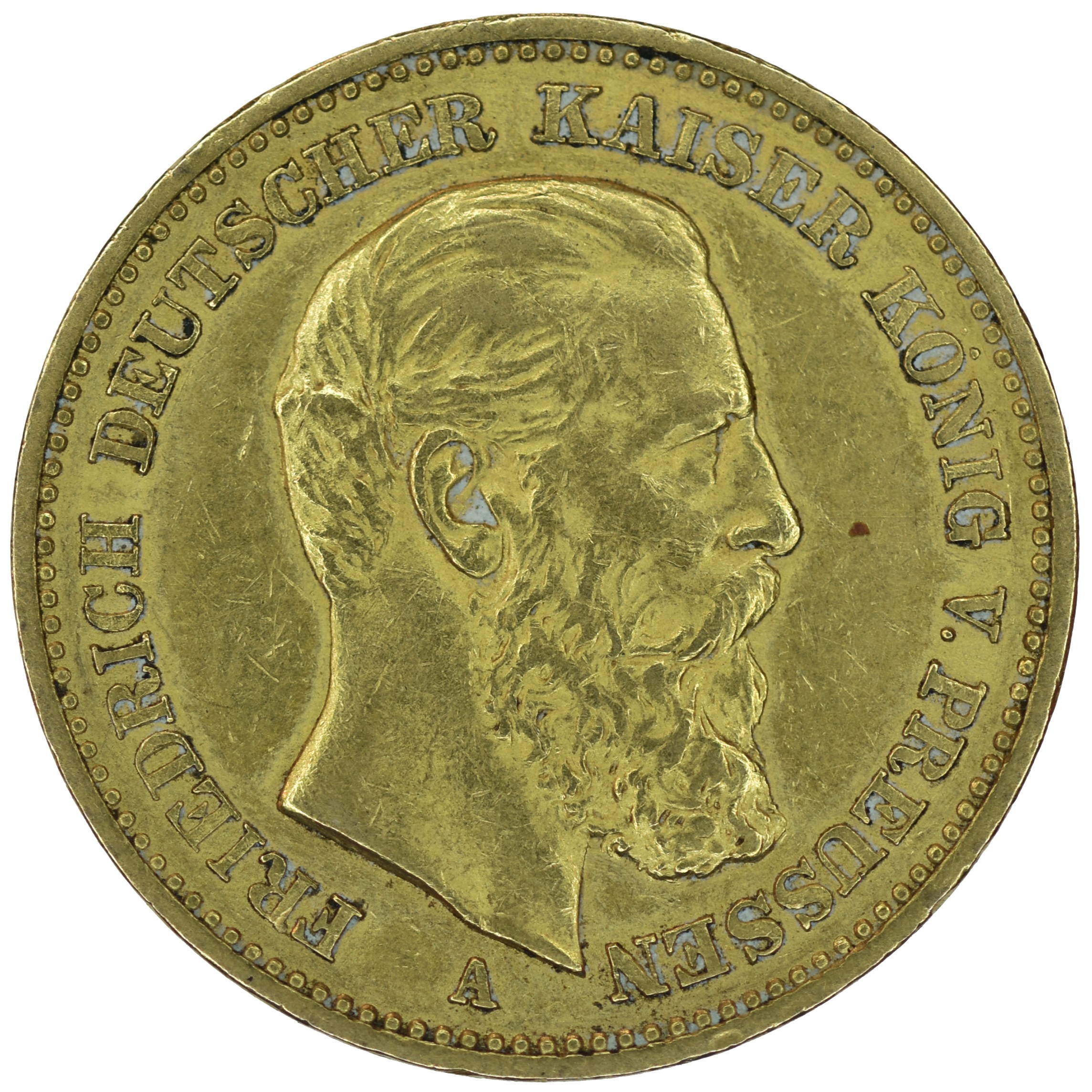 **REOFFER IN AUG A&C £160-£200** Germany Gold Twenty Marks 1888 A.