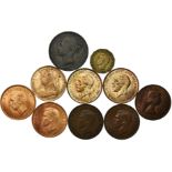 Penny, 1853, 1901, 1928, 1936, 1948 to 1951, 1953,