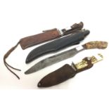 Four Hunting Knives 1950's / 1960's.
