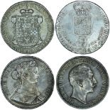 Germany 2 Vereinstaler 1861, 5 mark 1907, Brunkswick-Luneberg 24 Mariengroschen 1781 I.W.